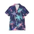 thumbnail image 5 of QUNYINEY Casual Button Down Shirts for Women Trendy Hawaiian Short Sleeve Collared Tops Summer Beach Loose Tops for Women, 5 of 6