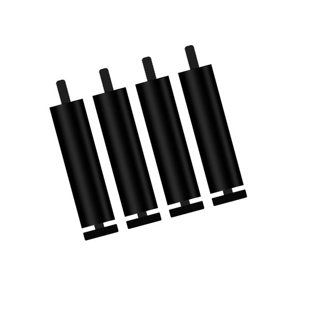4x Sofa Feet Metal Furniture Legs Rustproof Adjustable Height Support Leg for Furniture Modern Style Replacement Couch Legs for Table Chair , black 20cm