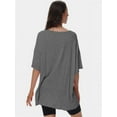 thumbnail image 3 of Women's Oversized T Shirts Summer Short Sleeve Loose Fit Casual Crewneck Plain Tops, 3 of 5