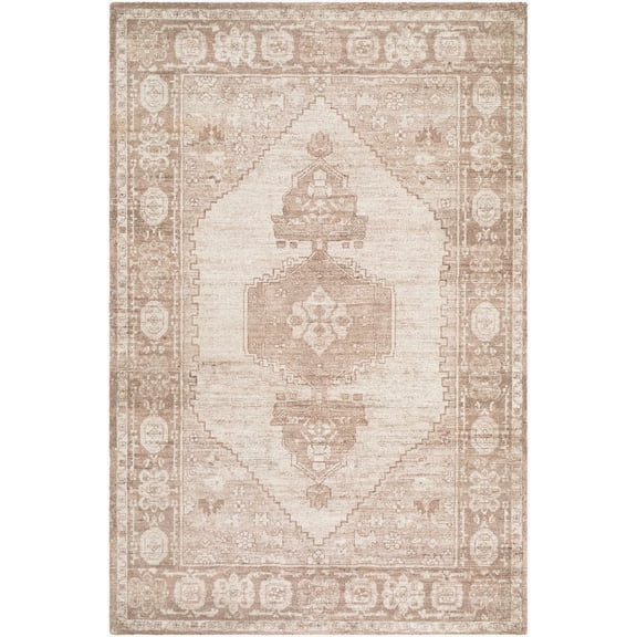 Hauteloom Kaylee Living Room, Bedroom Area Rug - Traditional - Beige, Taupe, Cream - 2' x 3'
