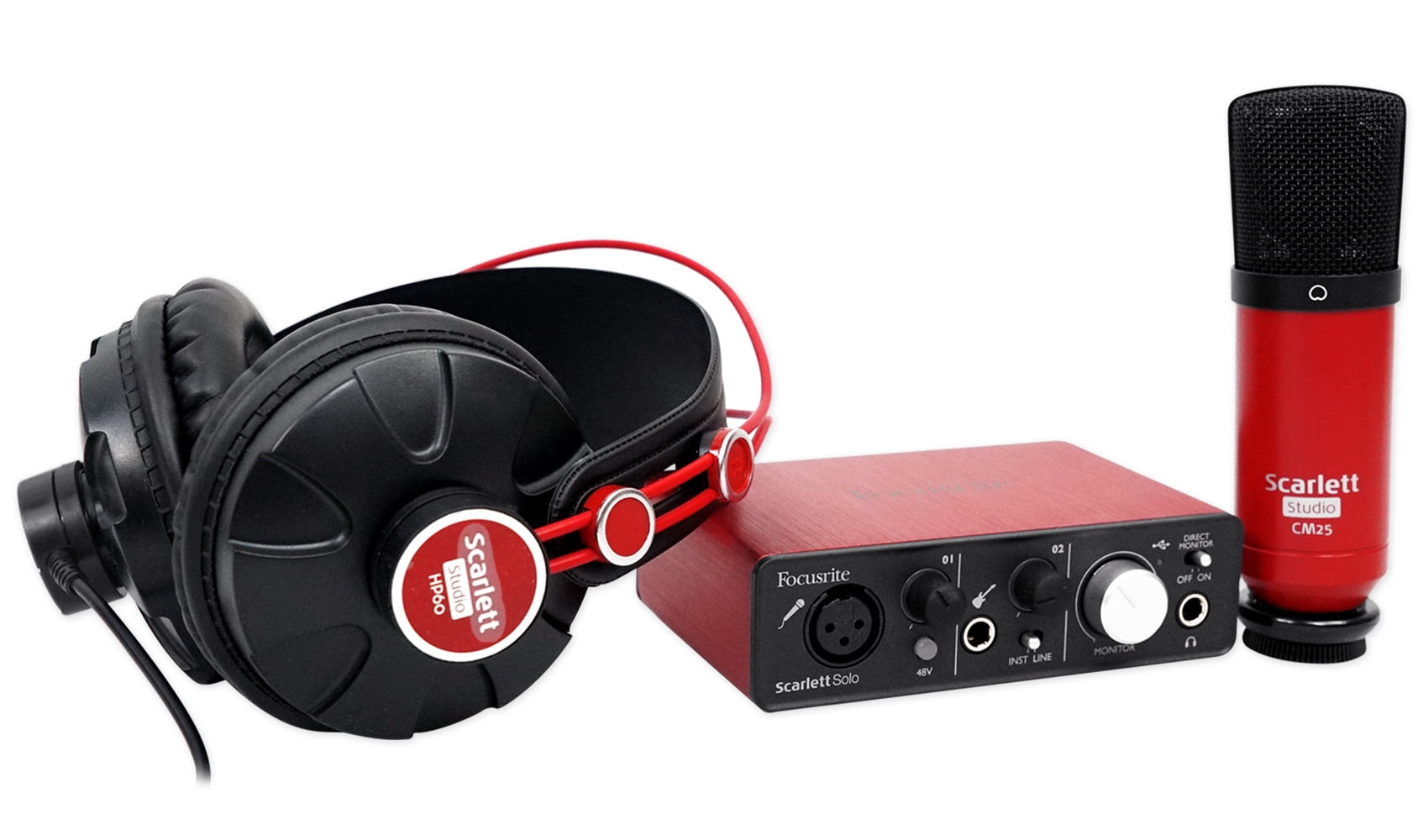 Focusrite SCARLETT SOLO STUDIO USB Recording Interface w/Mic+
