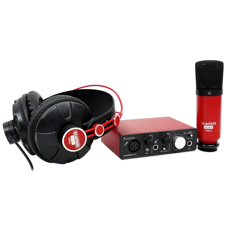 Focusrite SCARLETT SOLO STUDIO USB Recording Interface w/Mic+
