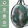 thumbnail image 4 of Homirary 1 Pc 30 in Christmas Wreath Storage Bag, Xmas Wreath Container with Sleek Zipper, Black Zipper and Handle, Transparent PVC Material, 4 of 7