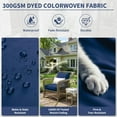 thumbnail image 4 of Kimunuk Outdoor Seat Cushion Set, 24" X 24" X 4" Water-Resistant & Fade-Resistant Patio Furniture Replacement Cushions with Handle and Straps for Sofa Chair, Blue, 4 of 7