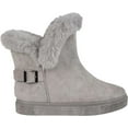 thumbnail image 2 of Women's Journee Collection Sibby Ankle Bootie Grey Faux Suede 7 M, 2 of 4