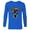 Navy, variant on Black Panther Shuri with Cape and Spear Comic Art - Long Sleeve T-Shirt for Men - Customized-Black
