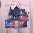 thumbnail image 2 of Coraline The Pink Palace Women’s Pink Cropped Tee-XL, 2 of 7