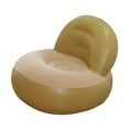 thumbnail image 2 of Sofá inflable de aire, cómodo sofá perezoso en forma de L con respaldo para el hogar, sala de estar, viajes, Camping, actividades al aire libre Beige, 2 of 9