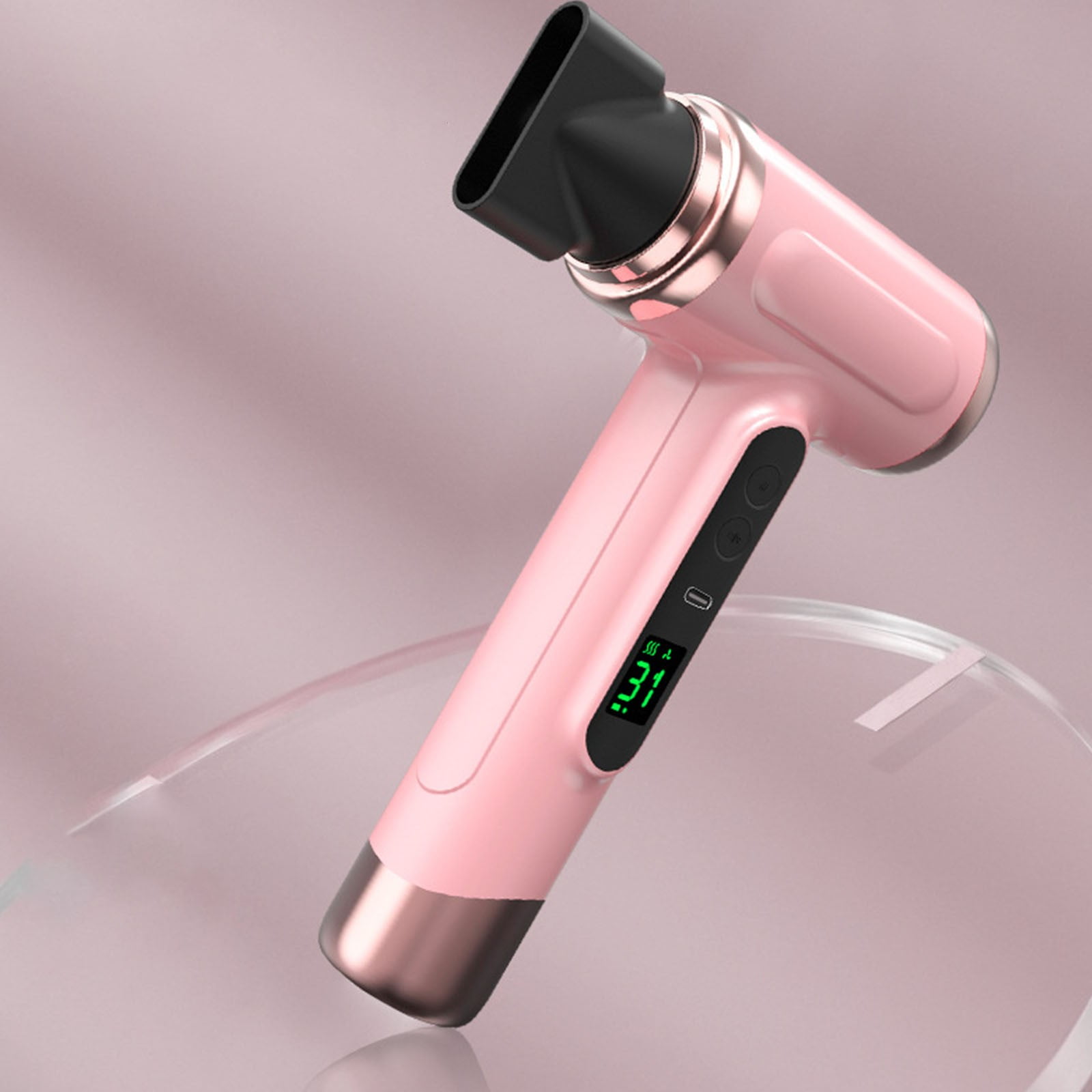BRELIL Portable Battery Hair Dryer, USB Rechargeable Cordless Hair Dryer For Travel, 15000mAh Long Lasting Power, Dual Speed Adjustable Hot Cold Air, Compact Hairdryer For Camping Gym Dorm Home Use