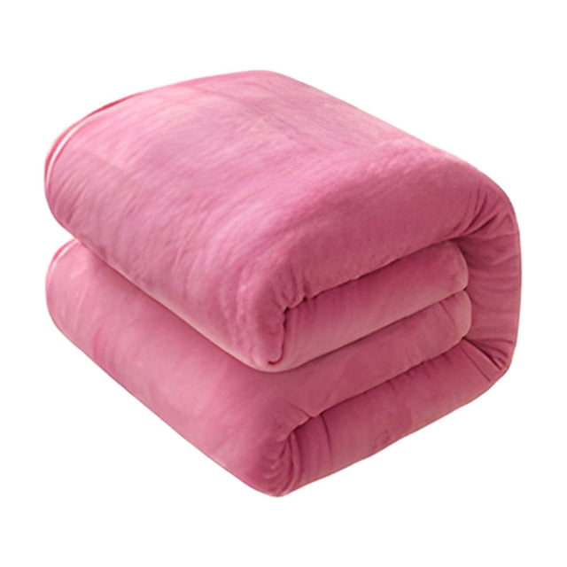 Soft Throw Blanket, Super Warm Solid Fleece Rug for Sofa Bedding and Couch Use 70x100cm