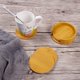 thumbnail image 3 of Cuero De Pu De Mármol, Posavasos Cuadrado Redondo Para Taza, Posavasos De Bebida De Café De Moda Suave Para Sala De Estar Y Comedor sonducket HA045473-02, 3 of 6