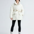 thumbnail image 5 of Fashion Plus Size Hooded Coats for Womens Winter Warm Strap Hooded Pile Collar Fringed Hoodie, 5 of 5