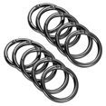 thumbnail image 1 of Unique Bargains Black Round Zinc Alloy Spring Gate O Ring Snap Clip Buckle, 10 Pack, 1 of 5