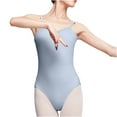 thumbnail image 4 of Lovskoo 2024 Dance Women's Camisole Leotard with Adjustable Straps Dance Practice Suit Suspender Backless Jumpsuit Gymnastics Suit Body Suit Blue-L, 4 of 7