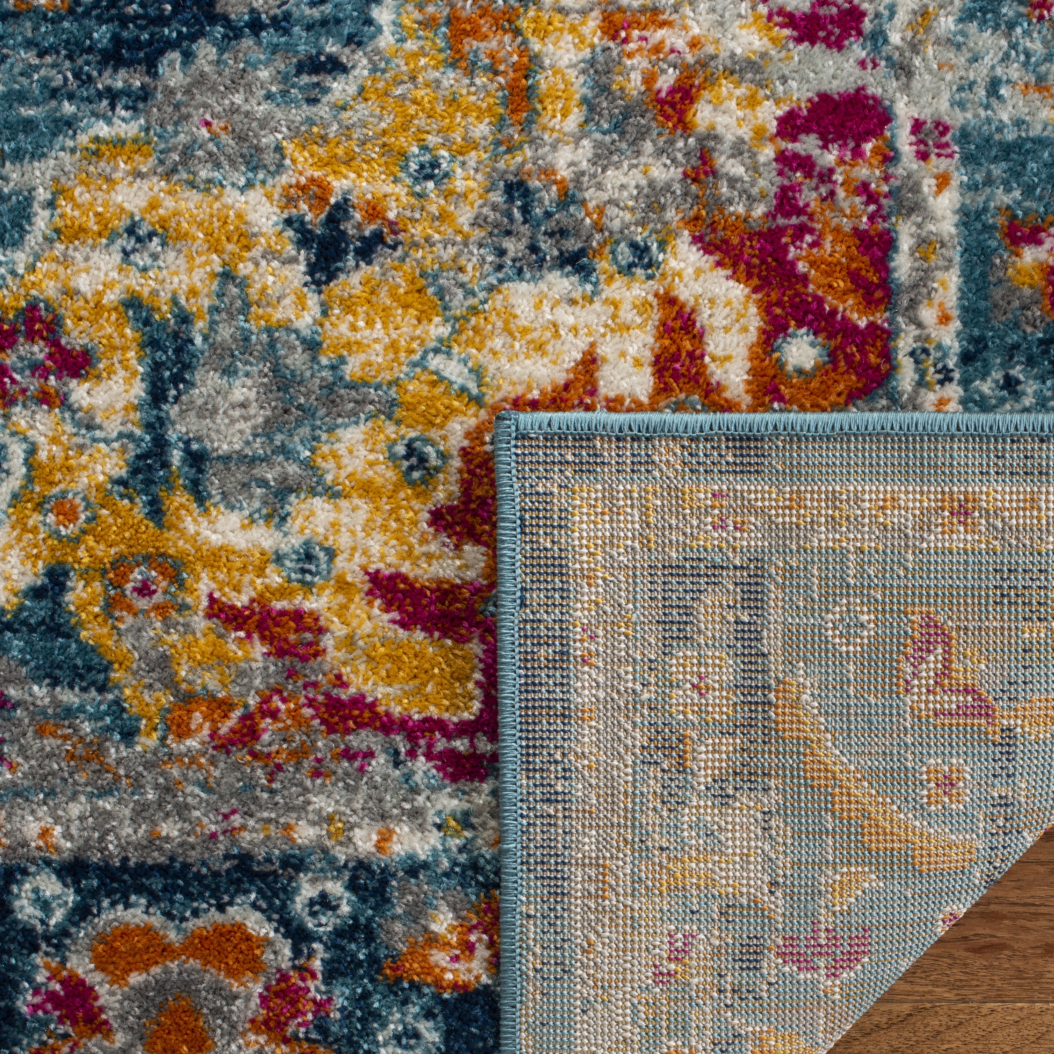 SAFAVIEH Madison Caden Oriental Area Rug, Teal/Fuchsia, 11' x 15'