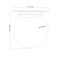 thumbnail image 2 of Z-Lite 1 Light Flush Mount, 2 of 8