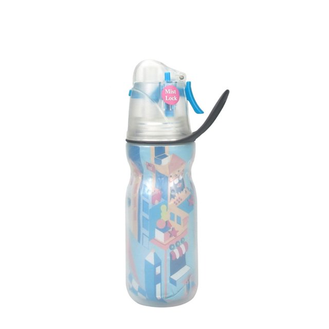470ml 16.5fl Oz Summer Exercise, Drinking Water Eliminate Heat, Triple Layer Keep Cold, Spray Water Cup, Outdoor Sports Water Cup, Creative Gift