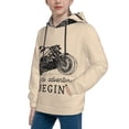 thumbnail image 2 of Kll Unisex Kids Boys Girls Hooded Pocket Pullover Hoodies-Let The Adventure Begin, 2 of 9