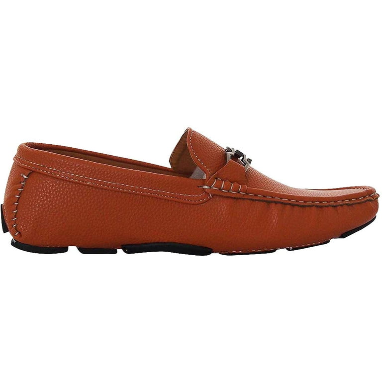 Mens orange shop driving shoes