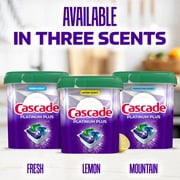 Cascade Platinum Plus Dishwasher Detergent Clean, 62 Count