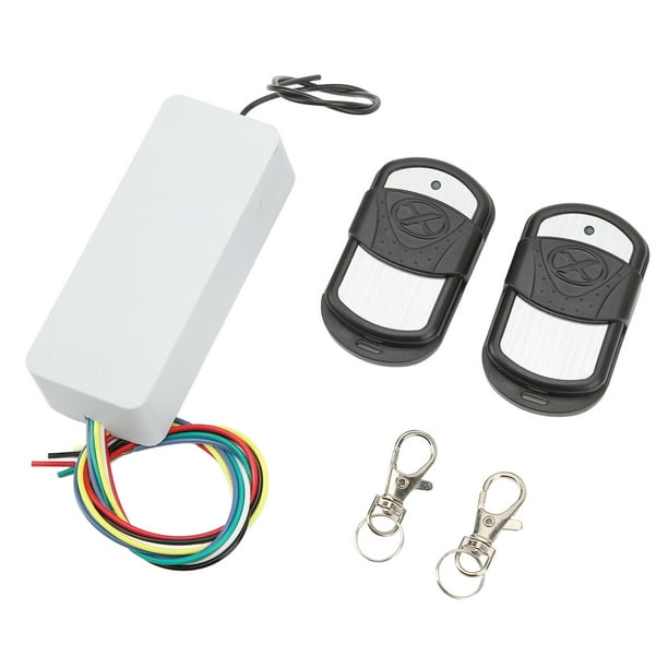 Interruptor RF Inalámbrico, Control Remoto De Puerta 433Mhz Seguro Con Batería Codificación Fácil Largo Alcance Para Puertas Eléctricas Luces LED