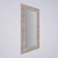 thumbnail image 2 of Expobazaar Mirror Accent | Rustic White Solid Wood Handcarved Rectangle Mirror | 36" x 72", 2 of 8