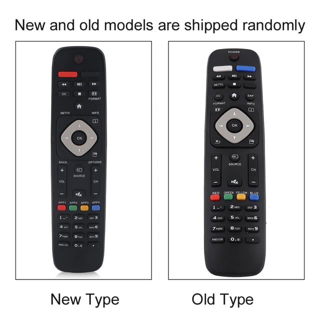 Mando A Distancia Universal para Philip TV, Mando A Distancia de Repuesto Para Philip, No Programacianos no requeridos ni configuración, Cubre Casi Todas Las Funciones del Mando A