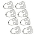 thumbnail image 4 of 8 Pcs Pics à Doigt de Guitare en Acier Inoxydable Réglables, Banjo Creux en Métal, Cure-Picks pour Guitare Banjo, 4 of 7