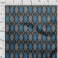 thumbnail image 3 of oneOone Cotton Cambric Blue Fabric Argyle Sewing Craft Projects Fabric Prints By Yard 56 Inch Wide, 3 of 4