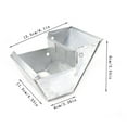 thumbnail image 2 of Stainless Steel Rabbit Feeder Durable Pet Feeding Trough for Breeding Farm Heavy Duty Metal Dish Bowl, 2 of 7