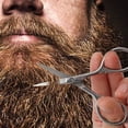 thumbnail image 2 of KAKOWELY 1 Set Caring Shaving Tool Kit Beard Caring Tools Beard Scissors Comb Brush,5.71"X1.77"X0.2", 2 of 5