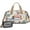 Dachshunds Tropical Beach, variant on Women Men Gym Bag,Pugs and Pioneer Flower Small Duffle Bag Spend the Night Bags for Women with Shoes Compartment Washbag,Detachable Shoulder Strap,19.7x8.3x11 Inches
