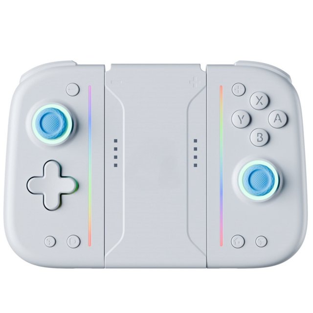 Manette de Jeu Sans Fil pour Switch/Lite/OLED, avec Fonction de Réveil, Double Moteur de vibration, Effet d'Éclairage RVB, joystick en Métal, Programmation macro, Connexion Rapide