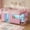 Pink, variant on Afuhokles Low Loft Bed Twin Size with Stairs, 7 Drawers, Bookcase and Led Lights, Pink