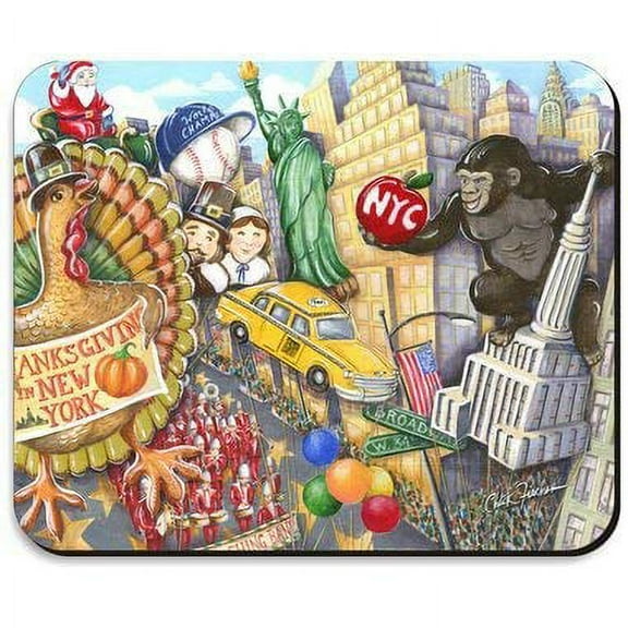 Desk Accessories Thanksgiving Day Parade Mousepad 8 x 10 Inch NYC Thanksgiving Mouse Pad
