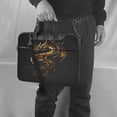 thumbnail image 5 of Lsque Golden Dragon Tattoo Art Pattern Laptop Bag – Portable & Slim Single-Shoulder Computer Case with Adjustable Strap, Protective, Lightweight for 13”/14”/15.6” Laptops, 5 of 8