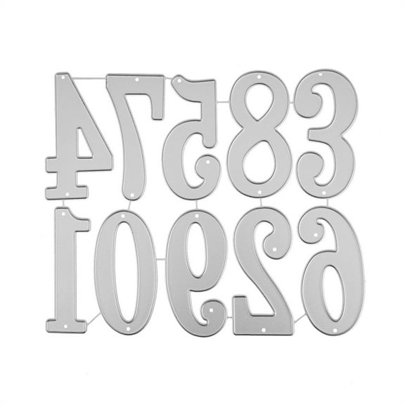 Big Digital Set Die Cut Numeral Metal Cutting Dies Stencil Scrapbooking Embossing 2024 New Christmas Craft Stamps And Dies