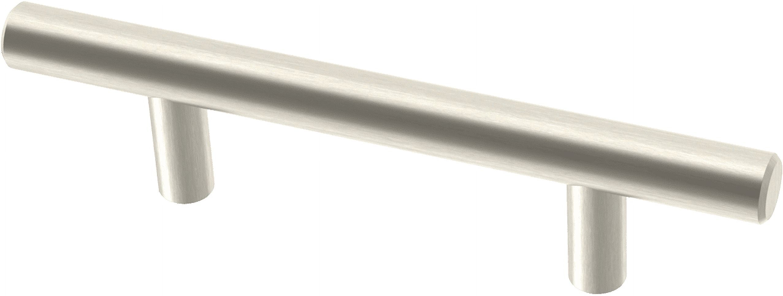 (2 pack) Mainstays Simple Round 3 in. (76 mm) Stainless Steel Cabinet Drawer Bar Pull (6-Pack)