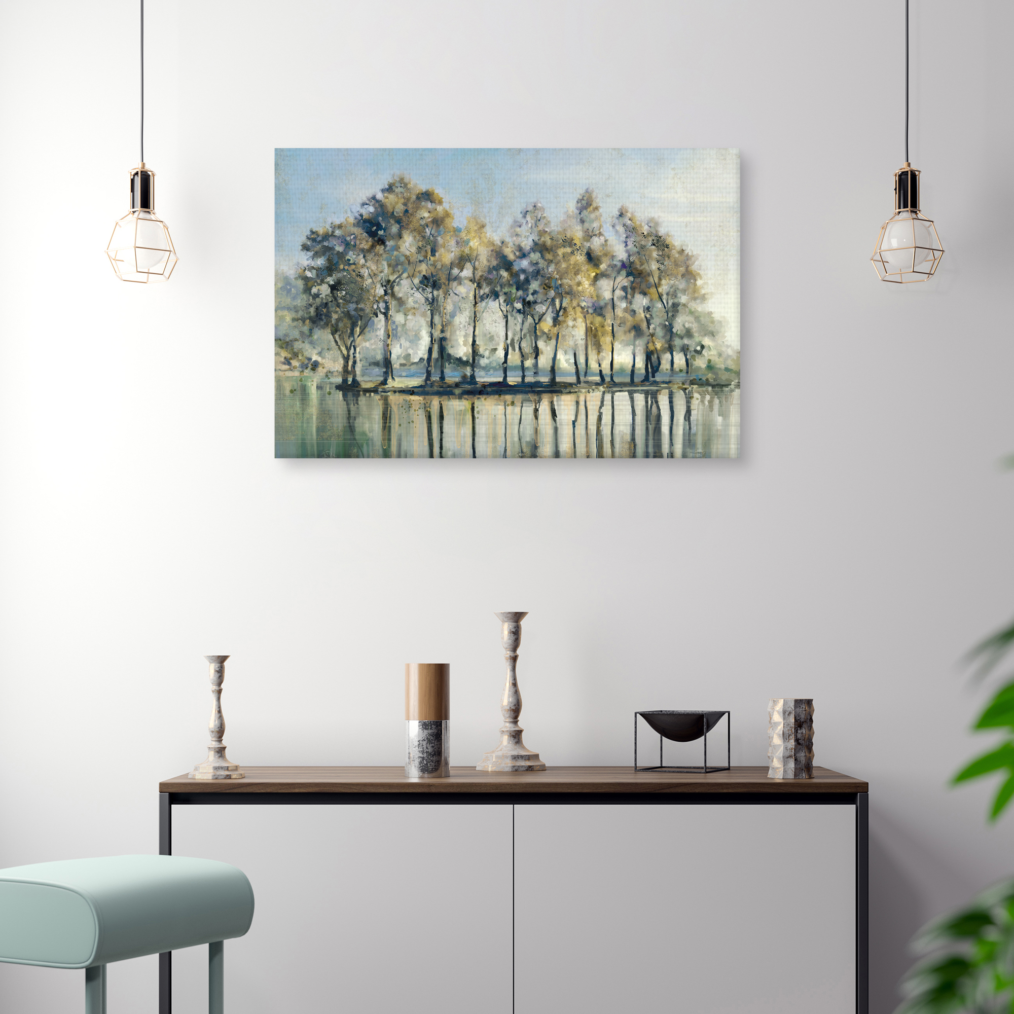 Isle of Trees by Studio Arts Canvas Art Print