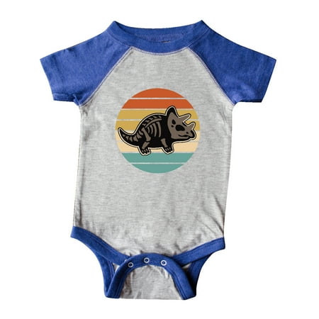 

Inktastic Dinosaur Triceratops Skeleton Vintage Gift Baby Boy or Baby Girl Bodysuit