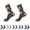Orange, variant on Crazy Socks – Fun Food & Snack Novelty Crew Socks – Takeout & Fast Foods Styles – Unisex Large Comfy Gift Socks