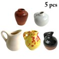 thumbnail image 2 of 5PCS Ceramic Decor Mini Creative Decorative Ceramic Vase Table Decor Flower Vase, 2 of 9