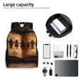 thumbnail image 6 of Fotbe Vintage Family History Book Travel Laptop Backpack, Business Slim Sturdy Laptops Backpack, Water Resistant College School Computer Bag Gift for Men & Women Fits 15.6 Inch Notebook, 6 of 8