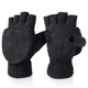 thumbnail image 4 of Guantes cálidos con solapa para otoño e invierno, guantes de forro polar a prueba de frío, cómodos guantes deportivos con aislamiento térmico flexibles para exteriores, 4 of 4