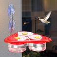 thumbnail image 1 of Comedero colgante para colibríes al aire libre, comedero para colibríes con soporte de ventosa, dispensador de agua para pájaros para exterior, patio, 1 of 6