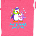 thumbnail image 4 of Inktastic My Nana Loves Me Cute Penguins Girls Baby Bodysuit, 4 of 5