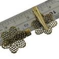 thumbnail image 3 of 4x6 PCS Vintage Antique de bronce Clips Patrón de flores de ropa de pelo Filigrana 6 piezas, 3 of 3