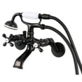 thumbnail image 4 of Wall-Mount Clawfoot Tub Faucet, Matte Black, Wall Mount KS266MB, 4 of 5