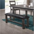 thumbnail image 2 of Picket House Furnishings Grayson Faux Leather Dining Bench in Gray Oak, 2 of 4