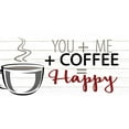 thumbnail image 2 of Allen, Kimberly 14x9 White Modern Wood Framed Museum Art Print Titled - You + ME + Coffee, 2 of 4